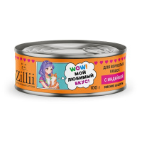 Zilli Влажный корм для взрослых кошек, Индейка мясное ассорти