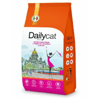 Dailycat 400г Casual Adult Сухой корм для взрослых кошек Ягненок, индейка и рис