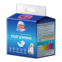 Cliny Подгузники для собак и кошек 15-30 кг XL (цена за 1шт.)