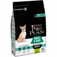 Pro Plan Small&Mini Adult Сухой корм для взрослых собак мелких и миниатюрных пород с чувствительным пищеварением, Ягненок