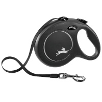 Поводок-рулетка Flexi New Classic tape L 8m 50 kg black