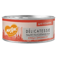 Мнямс Влажный корм для кошек Паштет по-голландски, Курица с брусникой
