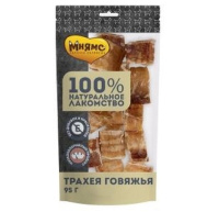 Мнямс Лакомство для собак Трахея говяжья, 95г