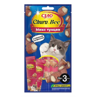 INABA Churu Bee 3*10г Лакомство запеченные трубочки для кошек микс Тунец Магуро и запеченный тунец Кацуо
