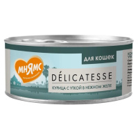 Мнямс Влажный корм для взрослых кошек, Курица с уткой в нежном желе