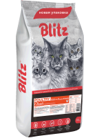 РАЗВЕС Blitz Adult Poultry Сухой корм для взрослых кошек Домашняя птица 