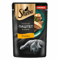 Sheba Влажный корм для взрослых кошек, Паштет Индейка