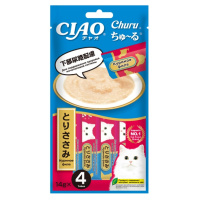 Inaba Churu 14*4шт Лакомство пюре для кошек Куриное филе для поддержания здоровья почек