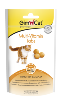 GimCat 40г Multi-Vitamin Tabs Витамины для взрослых кошек для поддержания иммунитета
