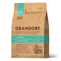 Grandorf Dog 3кг 4 Meat&Brown Rice Medium&Maxi Сухой корм для взр.собак крупных и средних пород