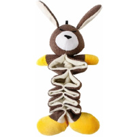 Mr.Kranch Игрушка для собак Зайчик с карманами под лакомство, 36см