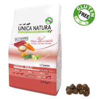 Unica Natura Unico Maxi сухой корм для собак средних, крупных и гигантских пород всех возрастов, оленина, рис, морковь 2,5 кг