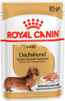 Royal Canin Dachshund Adult влажный корм для взрослых собак породы Такса с 10 месяцев, кусочки в паштете 