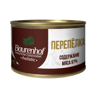 Baurenhof Holistic Влажный корм для взрослых кошек, Перепелка