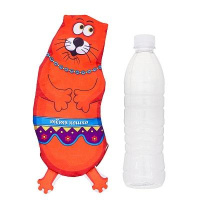 Антицарапки Игрушка для собак Тетя Кошка под бутылку 0,5л