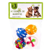 Набор игрушек для кошек (4 предмета), d4см