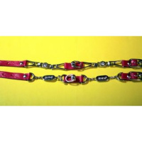 Red Dog Ошейник Цветные вставки ZRD109, 1,4*25-31см  