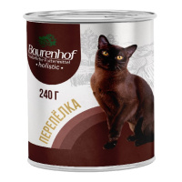 Baurenhof Holistic 240г конс. Влажный корм для взрослых кошек, Перепелка