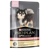 Pro Plan Влажный корм для взрослых собак с чувствительным пищеварением, Лосось