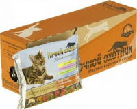 Ночной охотник Влажный корм для взрослых кошек в ассортименте в соусе, 3+1*85г