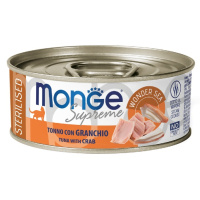 Monge Cat Supreme Sterilized Влажный корм для стерилизованных кошек, Тунец с крабом
