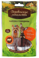 Деревенские лакомства Нарезка говядины лакомство для собак мелких пород