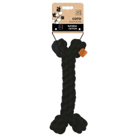 Mpets Игрушка для собак косточка черная хлопок, 30*12*5см