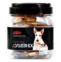 Green Qzin Лакомства для собак мини пород Душевность сушеная утининая трахея (цена за 1шт)