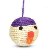 Triol Когтеточка для кошек "Мяч мордашка", d 6,5 см (2009S)