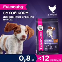 Eukanuba Puppy Medium Breed <12 months Сухой корм для щенков средних пород в возрасте до года