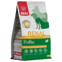 Blitz Dog Vetline Renal Сухой корм диета для собак при хронической почечной недостаточности