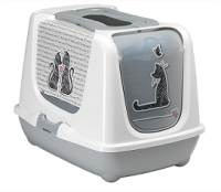 Moderna Cats in Love био-туалет 50*39*37h см с совком серый