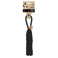 Mpets Игрушка для собак перетяжка черная хлопок, 34*5*5см