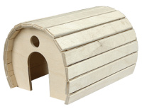 Дарэлл Домик для грызунов деревянный, полукруглый, 15*12*h10см