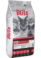 РАЗВЕС Blitz Adult Sensitive Beef Сухой корм для взрослых кошек Говядина