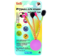 Игрушка для кошек GoSi "Нарисуй для кота" трубочки пластик и норка