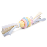 Triol Игрушка для щенков Puppy Три кольца с лентами из термопластичной резины, 6,5*21,5см