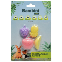 Bambini Pets Минеральный камень для грызунов Фрукты 4 шт, 37г