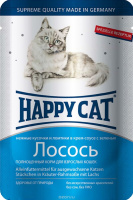 Happy Cat пауч с лососем 100гр