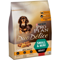Pro Plan Duo Delice Сухой корм для взрослых собак мелких и миниатюрных пород, Говядина