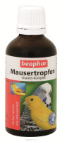 Beaphar 50мл Mauser-Tropfen Витамины для птиц в период линьки