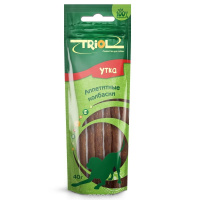 Triol Аппетитные Колбаски из утки лакомство для собак, 40г