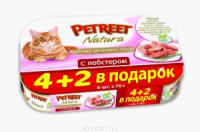 Petreet Multipack кусочки розового тунца с лобстером 4+2 в Подарок