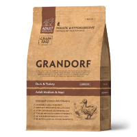 Grandorf Dog 10 кг Duck&Turkey Medium&Maxi Сухой корм для взр собак сред и круп пород Утка&Индейка