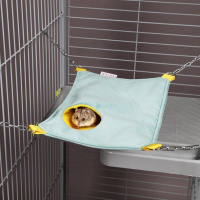 Chill Choll Гамак с отверстием голубой для хомяков и крыс, 30*20см