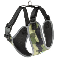 Ferplast Шлейка Nikita Fashion М зеленая, обхват шеи 30-43см, обхват груди 38-55см 