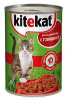 Kitekat 6+1*85г пауч Влажный корм для взрослых кошек Ассорти (желе)