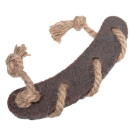 GiGwi Игрушка для собак Сосиска с веревкой из экорезины, 21,5см