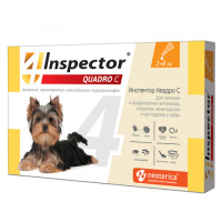 Inspector Quadro Капли для собак от 1 до 4кг