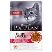 Pro Plan 85г пауч NutriSavour Adult Влажный корм для взрослых кошек Утка (соус)